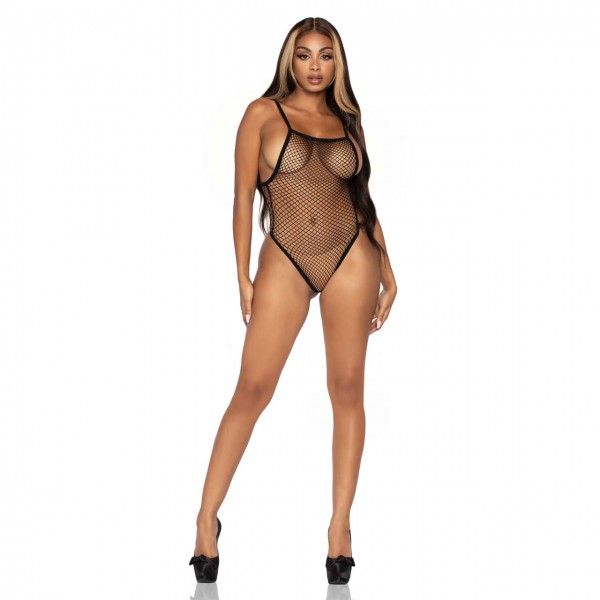 Schwarzer Netz Teddy 0077