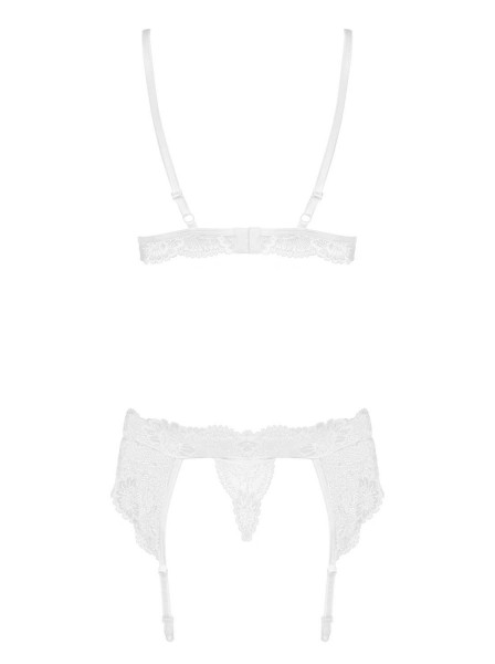 Dessous Set weiße Spitze Obsessive 0184