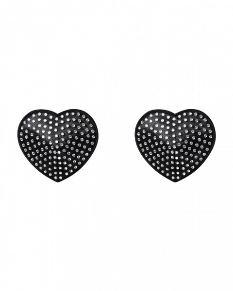 Nippel Covers Herzform mit Strass Obsessive A750