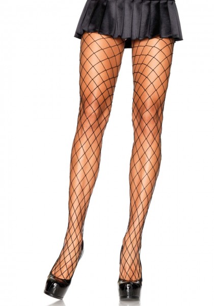 Netzstrumpfhose Diamond Net schwarz Leg Avenue 9005