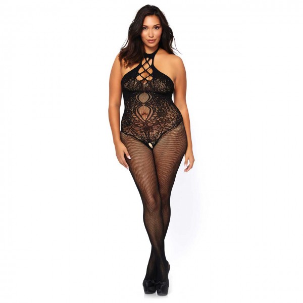 Netz Bodystocking Plus Size Leg Avenue 89225Q 0103