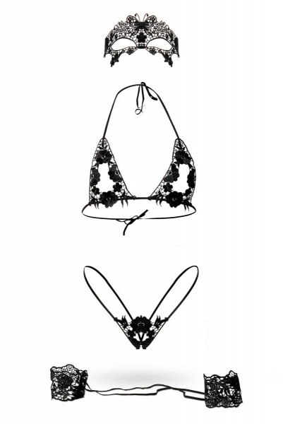 Schwarzes Spitzen Set von Grey Velvet 14489