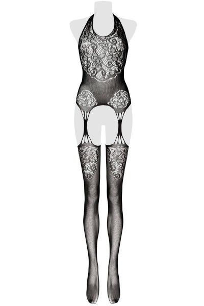 0219 Vorderseite Bodystocking Grey Velvet 20007