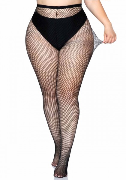 Netzstrumpfhose Queen Size schwarz Leg Avenue 9001Q