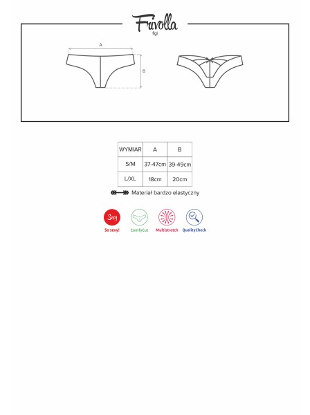 Maße schwarzes Höschen Obsessive 0169