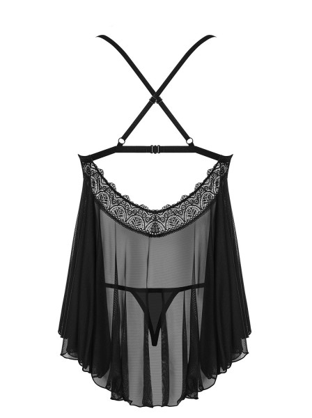 Obsessive schwarzes Babydoll 0165