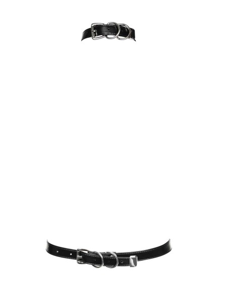 Harness schwarz Lederoptik Obsessive 0142