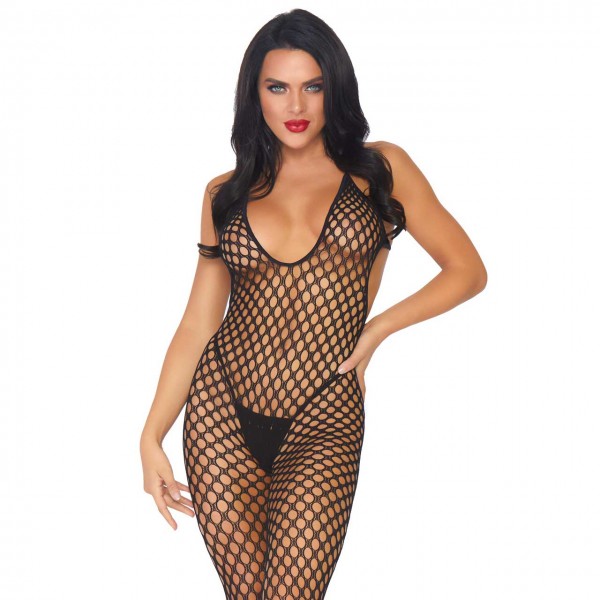 0061 Netz Bodystocking Häkellook Lochmuster Leg Avenue