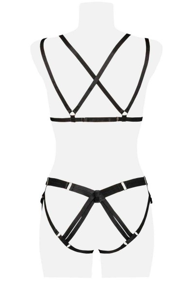 Grey Velvet Bänder BH Straps Set Rückansicht 0192