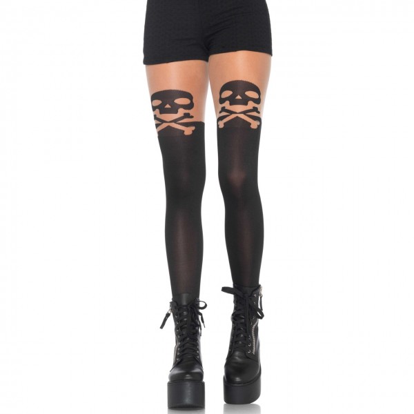 Strumpfhose Totenkopf Leg Avenue 7926