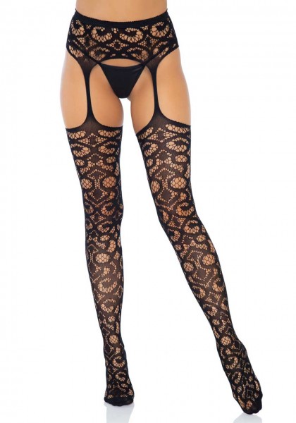 Leg Avenue Strapsstrumpfhose gemustert 1780