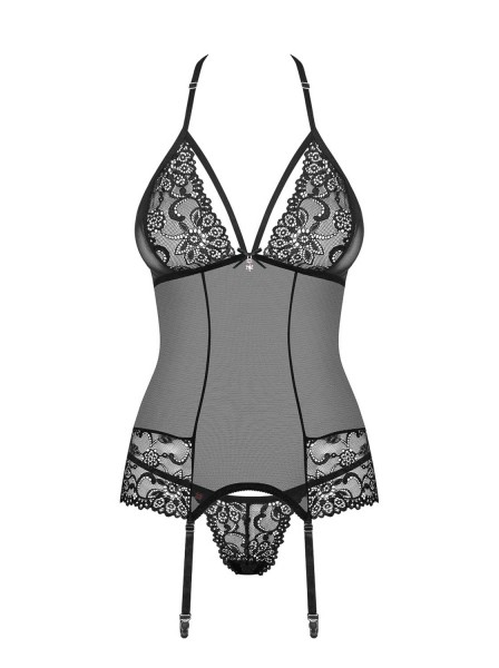 Strapscorsage schwarz Obsessive 0136