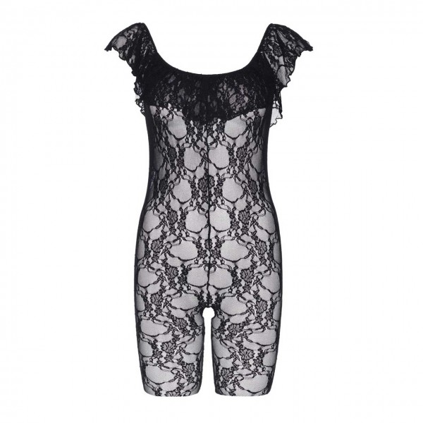 Leg Avenue 89197 Dessous Spitzen Bodysuit Rüschen 0099