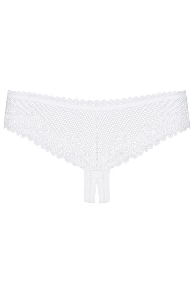 Spitzenstring ouvert weiß Obsessive 0167