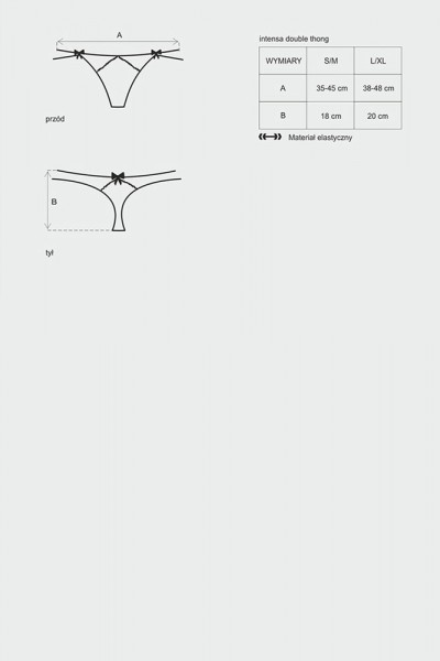 Maße Spitzen String Obsessive 0162