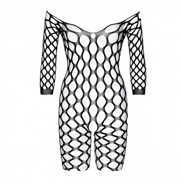 Leg Avenue 89195 Schwarzer Bodystocking grosse Löcher 0098